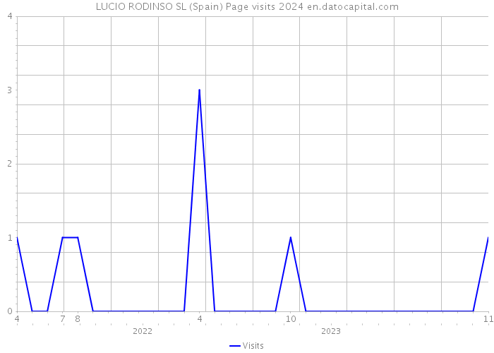 LUCIO RODINSO SL (Spain) Page visits 2024 