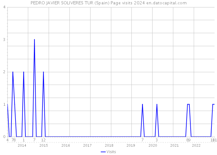 PEDRO JAVIER SOLIVERES TUR (Spain) Page visits 2024 