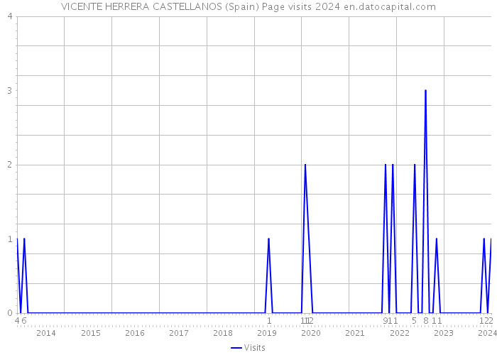 VICENTE HERRERA CASTELLANOS (Spain) Page visits 2024 