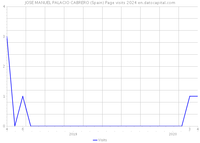 JOSE MANUEL PALACIO CABRERO (Spain) Page visits 2024 