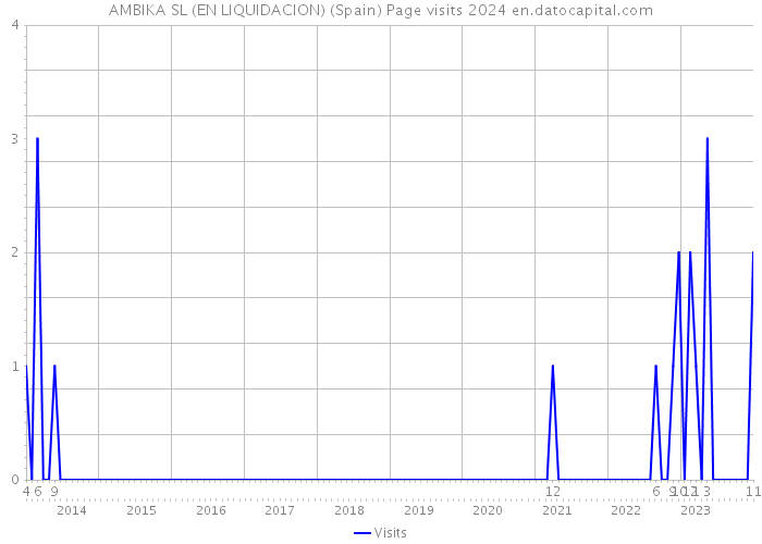 AMBIKA SL (EN LIQUIDACION) (Spain) Page visits 2024 