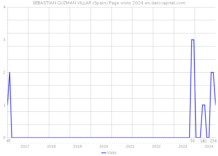 SEBASTIAN GUZMAN VILLAR (Spain) Page visits 2024 