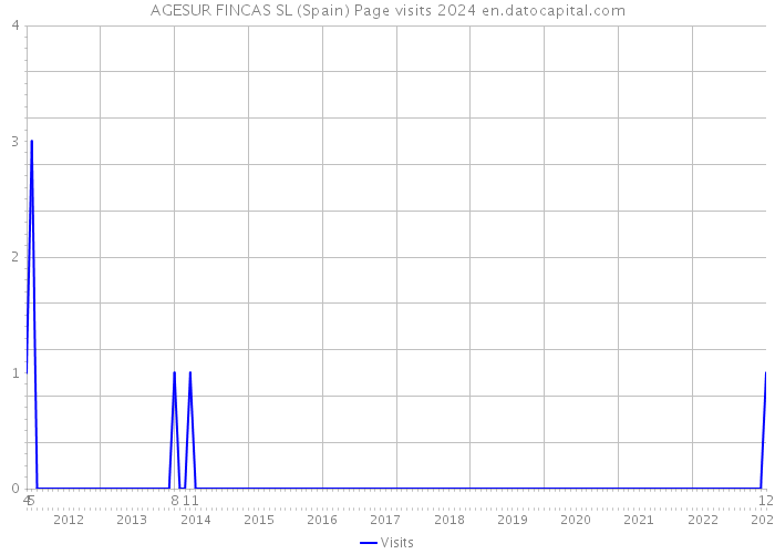 AGESUR FINCAS SL (Spain) Page visits 2024 