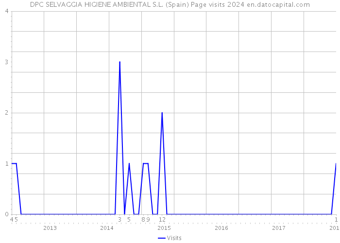 DPC SELVAGGIA HIGIENE AMBIENTAL S.L. (Spain) Page visits 2024 
