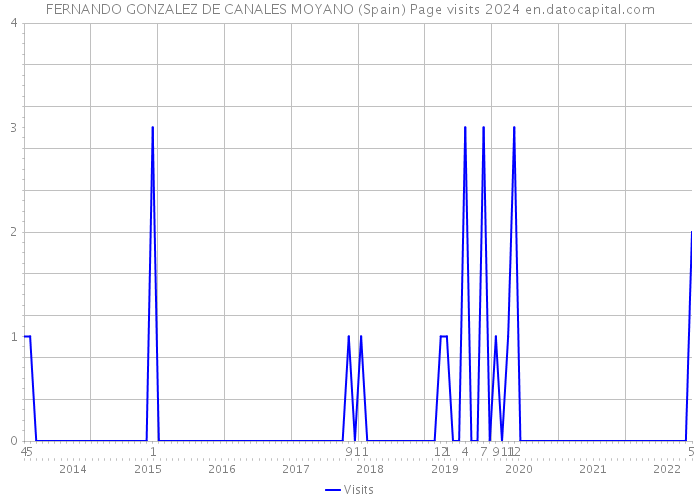 FERNANDO GONZALEZ DE CANALES MOYANO (Spain) Page visits 2024 