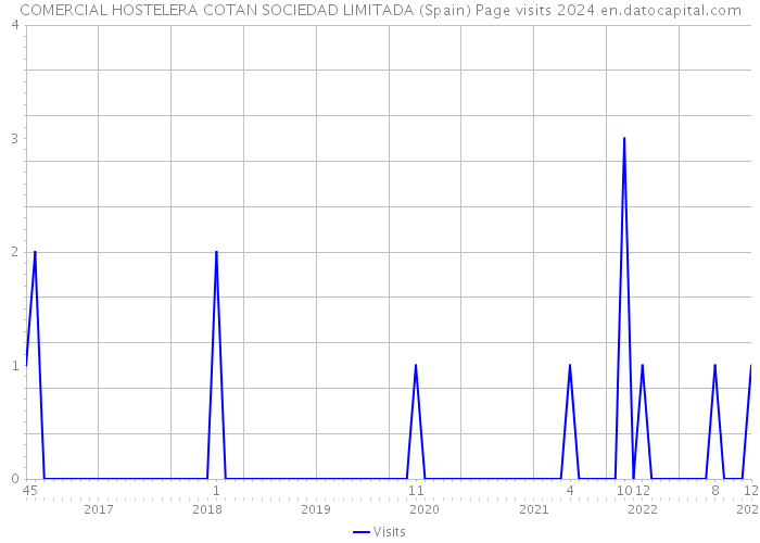 COMERCIAL HOSTELERA COTAN SOCIEDAD LIMITADA (Spain) Page visits 2024 