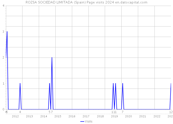 ROZSA SOCIEDAD LIMITADA (Spain) Page visits 2024 