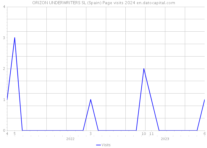 ORIZON UNDERWRITERS SL (Spain) Page visits 2024 