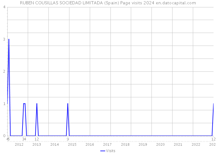 RUBEN COUSILLAS SOCIEDAD LIMITADA (Spain) Page visits 2024 