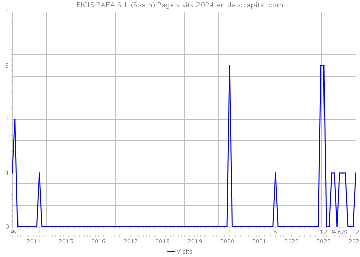 BICIS RAFA SLL (Spain) Page visits 2024 