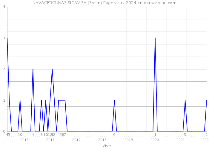 NAVACERGUNAS SICAV SA (Spain) Page visits 2024 