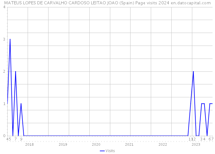 MATEUS LOPES DE CARVALHO CARDOSO LEITAO JOAO (Spain) Page visits 2024 