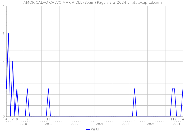 AMOR CALVO CALVO MARIA DEL (Spain) Page visits 2024 