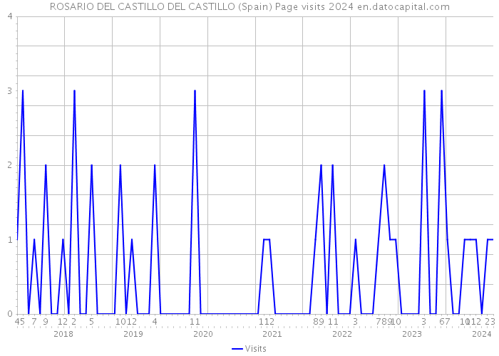 ROSARIO DEL CASTILLO DEL CASTILLO (Spain) Page visits 2024 