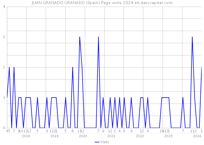 JUAN GRANADO GRANADO (Spain) Page visits 2024 