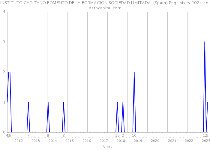 INSTITUTO GADITANO FOMENTO DE LA FORMACION SOCIEDAD LIMITADA. (Spain) Page visits 2024 
