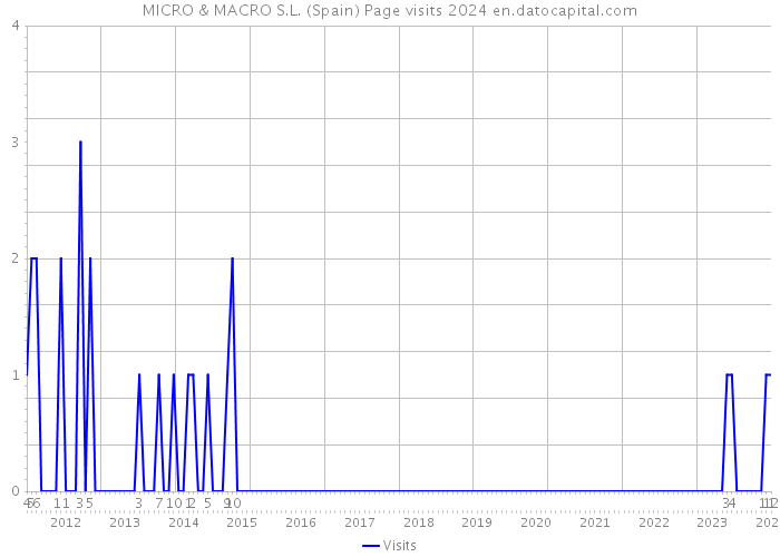 MICRO & MACRO S.L. (Spain) Page visits 2024 