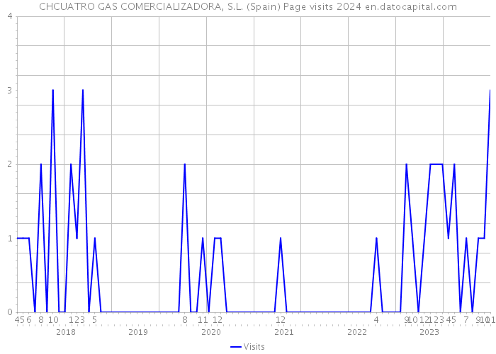 CHCUATRO GAS COMERCIALIZADORA, S.L. (Spain) Page visits 2024 