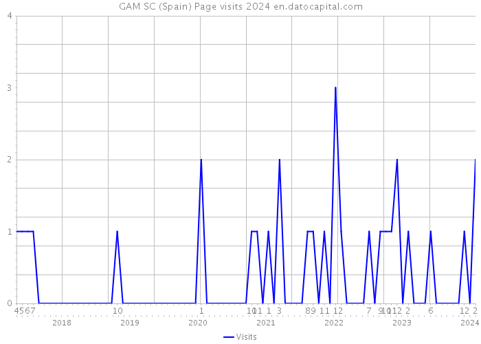 GAM SC (Spain) Page visits 2024 