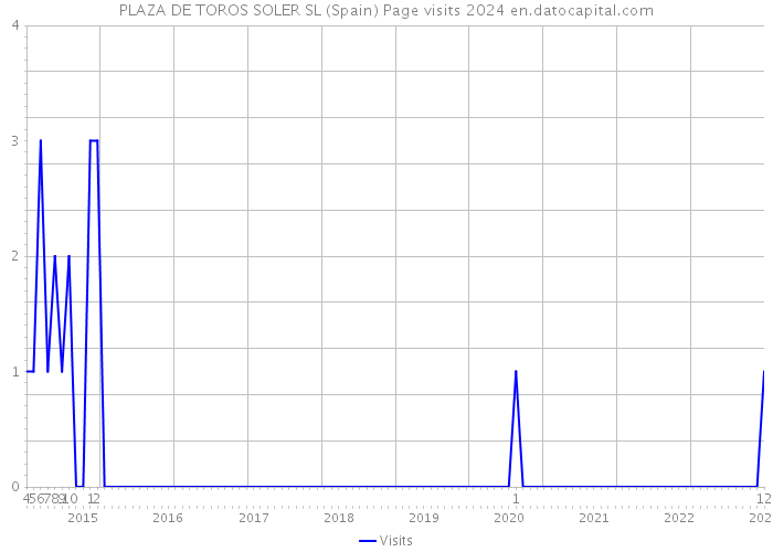 PLAZA DE TOROS SOLER SL (Spain) Page visits 2024 