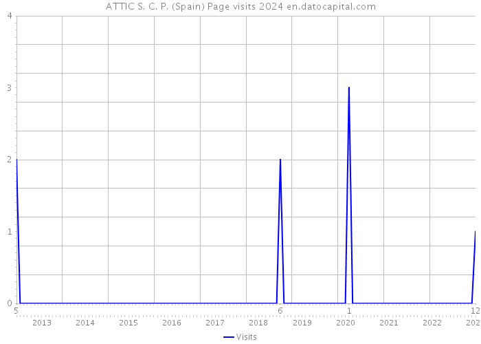 ATTIC S. C. P. (Spain) Page visits 2024 