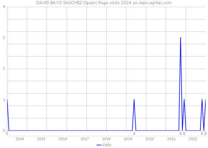 DAVID BAYO SANCHEZ (Spain) Page visits 2024 