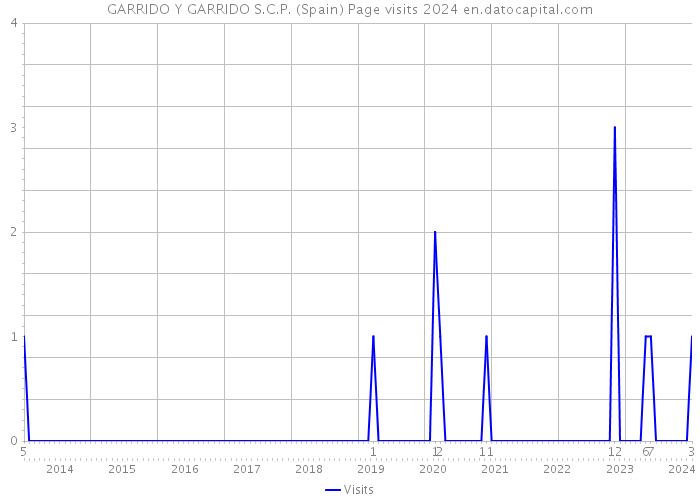 GARRIDO Y GARRIDO S.C.P. (Spain) Page visits 2024 
