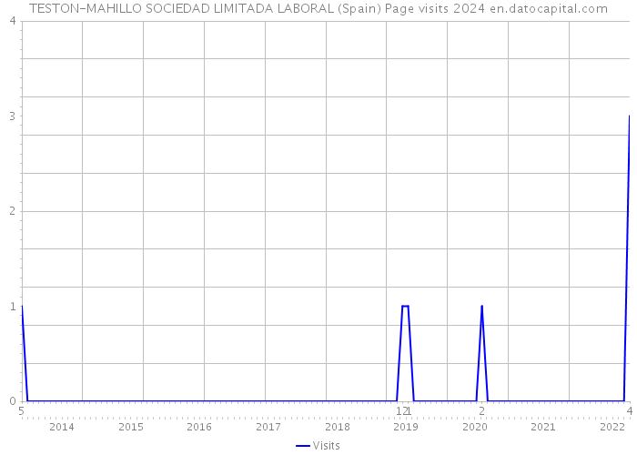 TESTON-MAHILLO SOCIEDAD LIMITADA LABORAL (Spain) Page visits 2024 