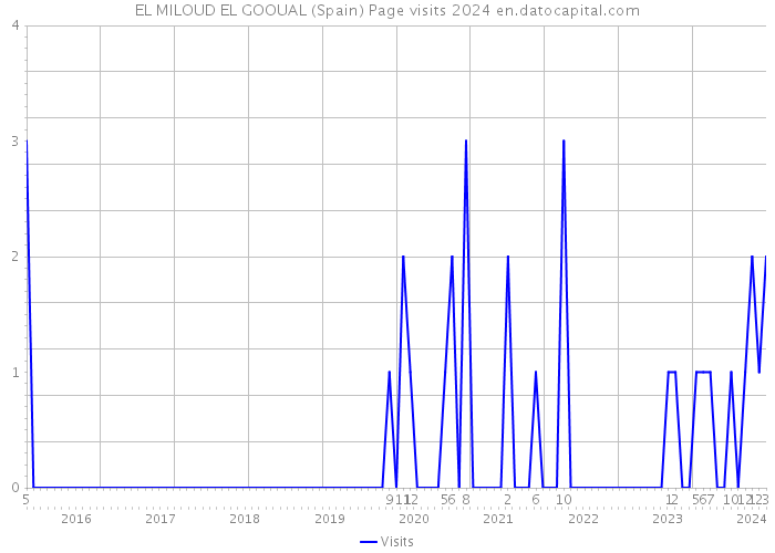 EL MILOUD EL GOOUAL (Spain) Page visits 2024 