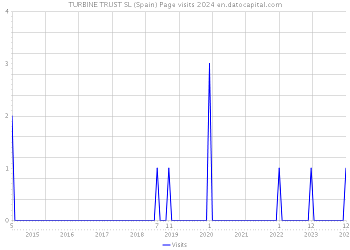 TURBINE TRUST SL (Spain) Page visits 2024 