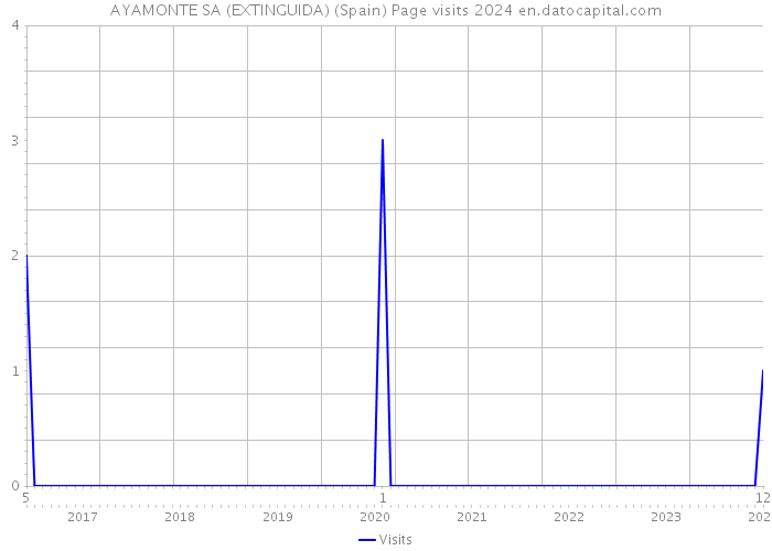 AYAMONTE SA (EXTINGUIDA) (Spain) Page visits 2024 