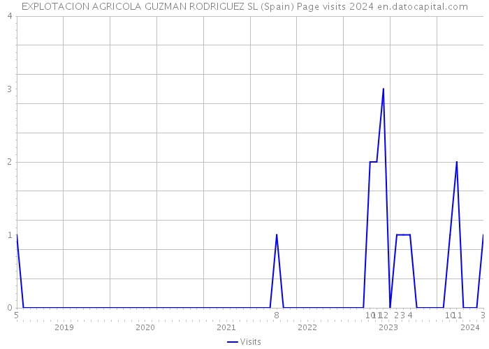 EXPLOTACION AGRICOLA GUZMAN RODRIGUEZ SL (Spain) Page visits 2024 