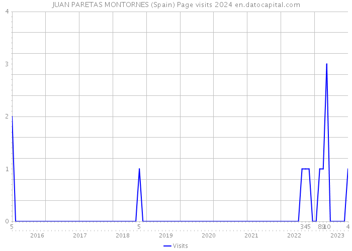 JUAN PARETAS MONTORNES (Spain) Page visits 2024 