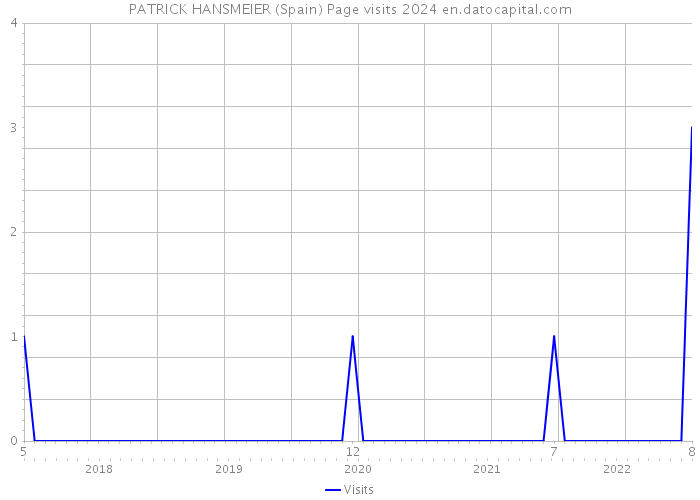 PATRICK HANSMEIER (Spain) Page visits 2024 