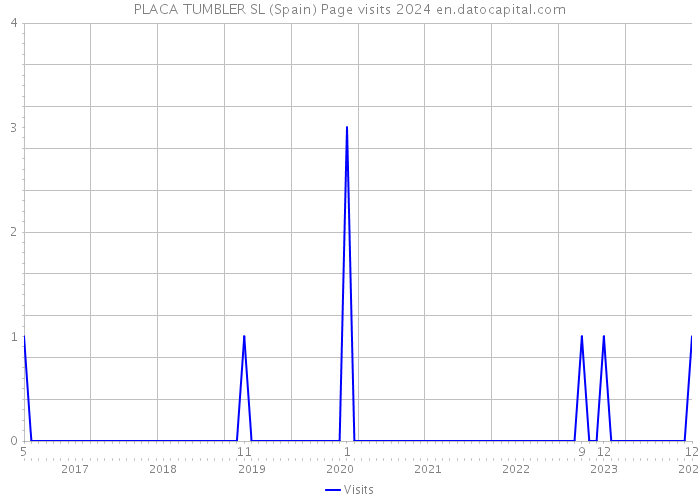 PLACA TUMBLER SL (Spain) Page visits 2024 