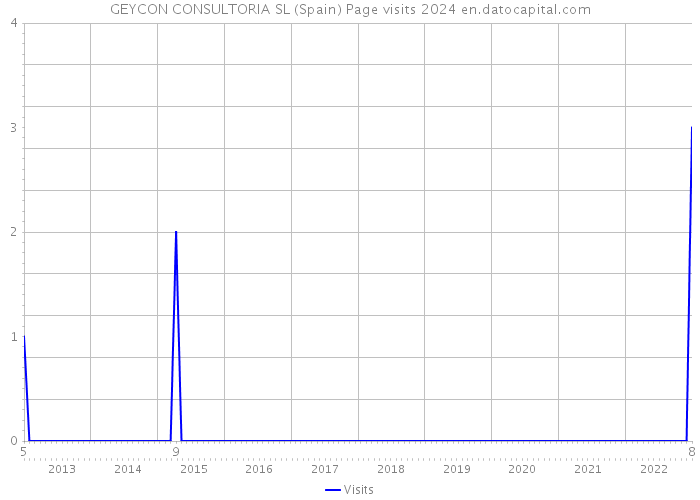 GEYCON CONSULTORIA SL (Spain) Page visits 2024 