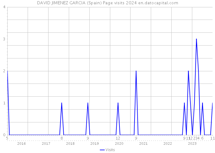 DAVID JIMENEZ GARCIA (Spain) Page visits 2024 
