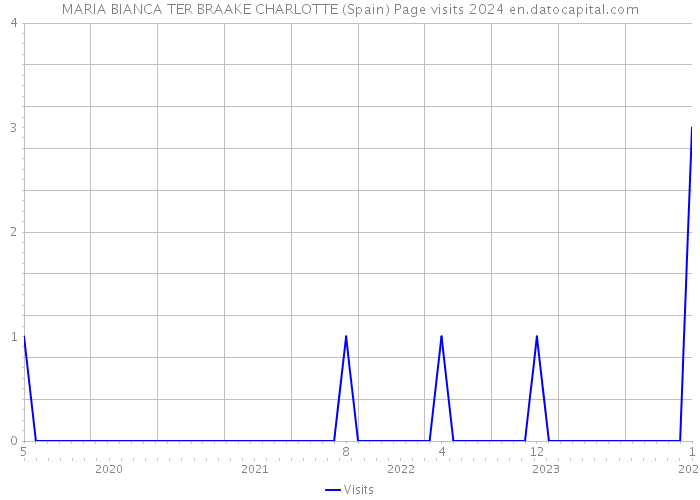 MARIA BIANCA TER BRAAKE CHARLOTTE (Spain) Page visits 2024 