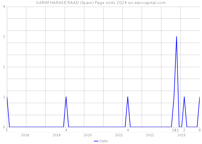 KARIM HARAKE RAAD (Spain) Page visits 2024 