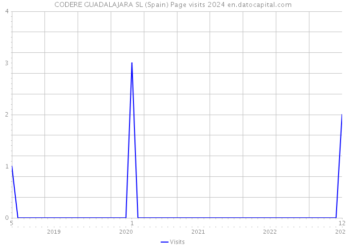 CODERE GUADALAJARA SL (Spain) Page visits 2024 