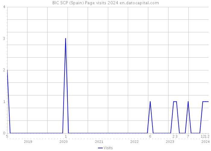 BIC SCP (Spain) Page visits 2024 