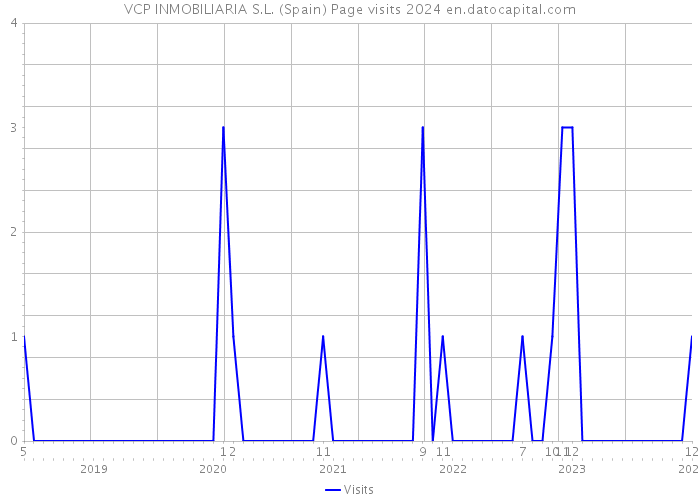 VCP INMOBILIARIA S.L. (Spain) Page visits 2024 