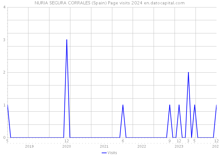 NURIA SEGURA CORRALES (Spain) Page visits 2024 