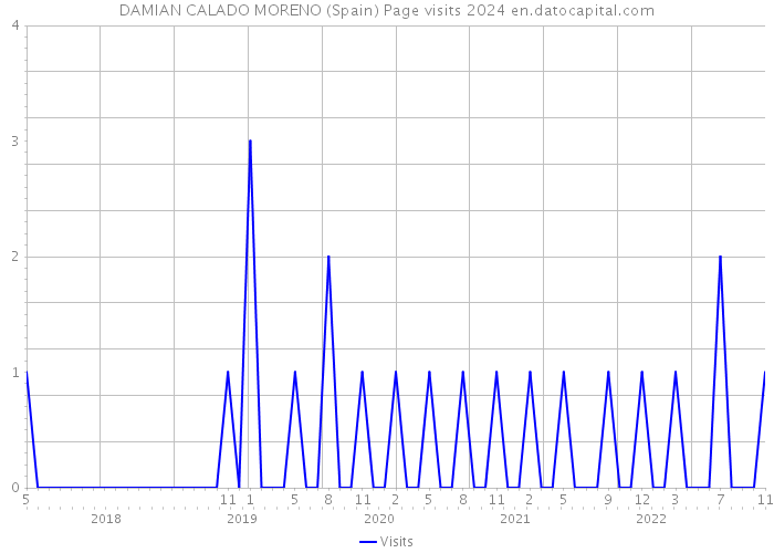 DAMIAN CALADO MORENO (Spain) Page visits 2024 