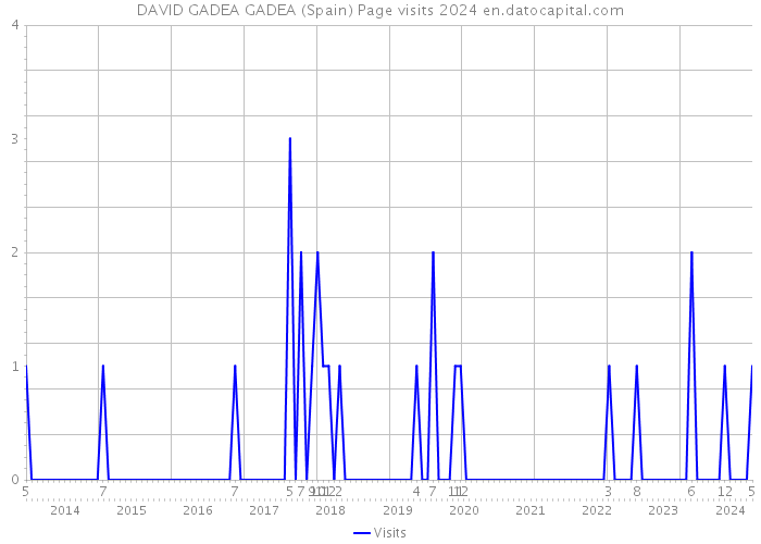 DAVID GADEA GADEA (Spain) Page visits 2024 