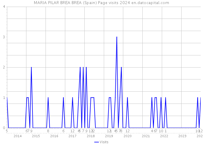 MARIA PILAR BREA BREA (Spain) Page visits 2024 