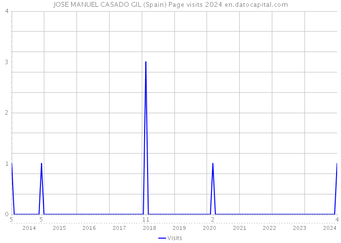 JOSE MANUEL CASADO GIL (Spain) Page visits 2024 