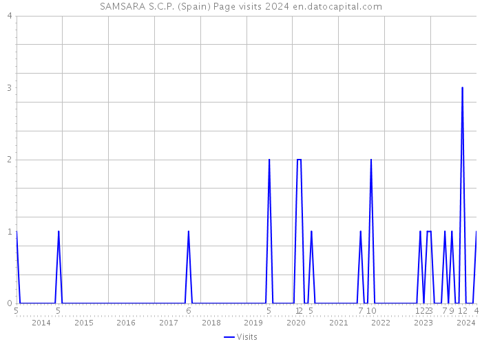 SAMSARA S.C.P. (Spain) Page visits 2024 