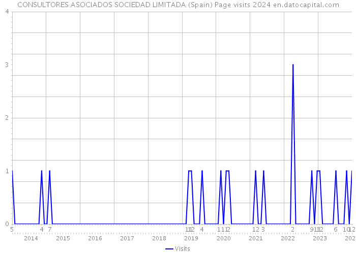 CONSULTORES ASOCIADOS SOCIEDAD LIMITADA (Spain) Page visits 2024 