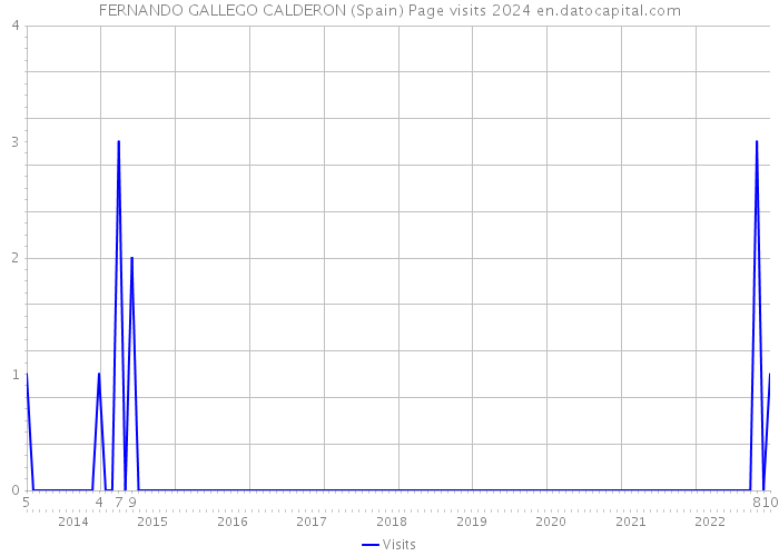 FERNANDO GALLEGO CALDERON (Spain) Page visits 2024 